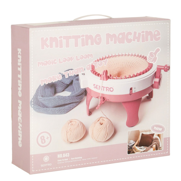 Zestaw kreatywny KIK Maszyna do szycia krosno dziewiarskie 48-igłowa okrągła KX3539 (5903039753655) - obraz 1