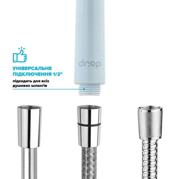 Душевая лейка DROP SPA1F-BLU голубая - изображение 5