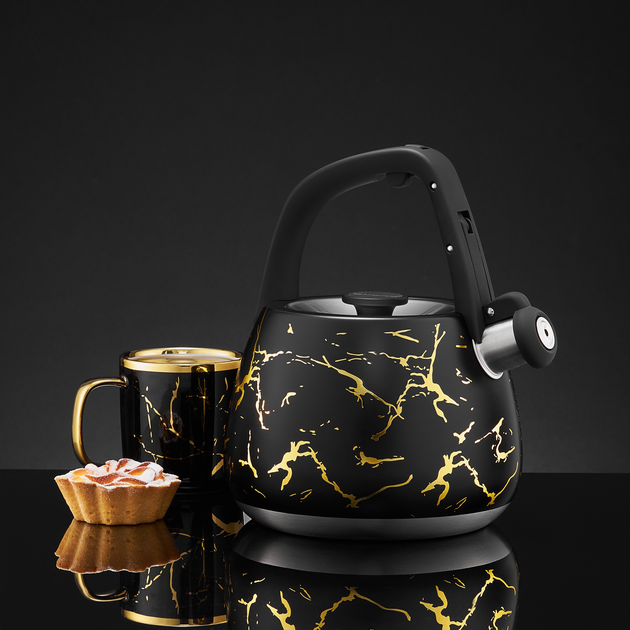 Czajnik Ambition Tower Marble Czarny 2.8 l (5904134960436) - obraz 3