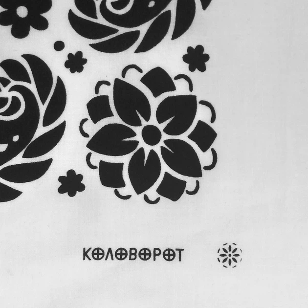 Бандана Коловорот Квіти біла 2002241212 - изображение 2