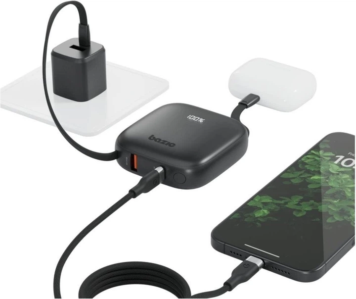 Powerbank Bazic by Energea Fusion 10000 mAh 20W Black (GPW-FUSN-BLK) - obraz 3