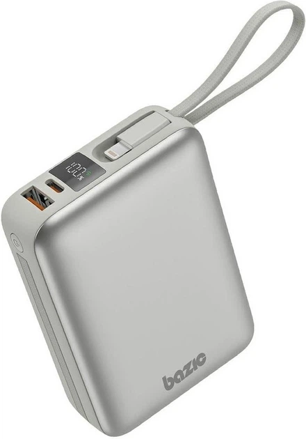 Powerbank Bazic by Energea Fusion Mini 20000 mAh 20W Silver (FUS-MINI20K-PEB) - obraz 1