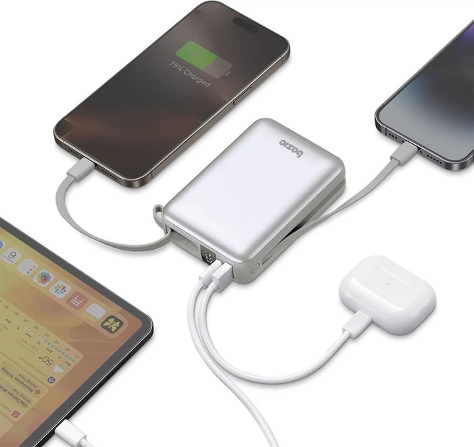 Powerbank Bazic by Energea Fusion Mini 20000 mAh 20W Silver (FUS-MINI20K-PEB) - obraz 3