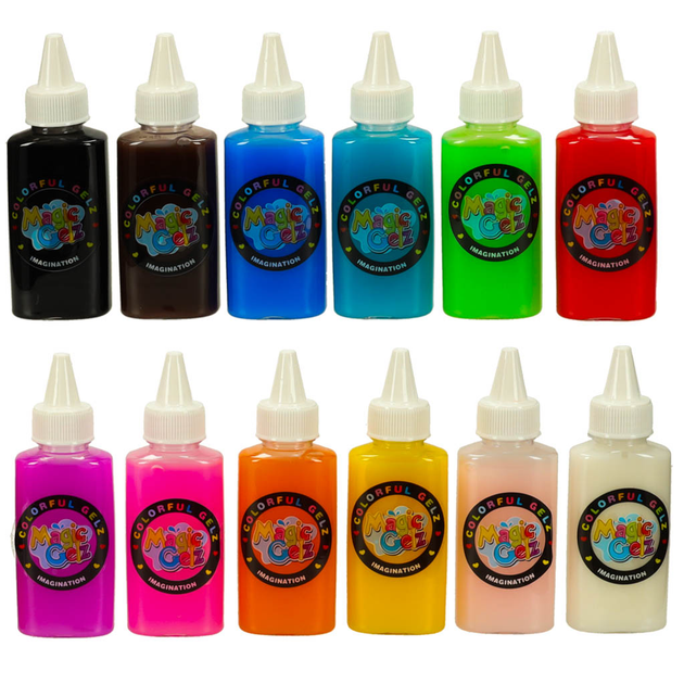 Zestaw kreatywny KIK Klej żel kryształowy 3D magiczna kuchnia szablony 62 elementy KX3283_1 (5903039767010) - obraz 7