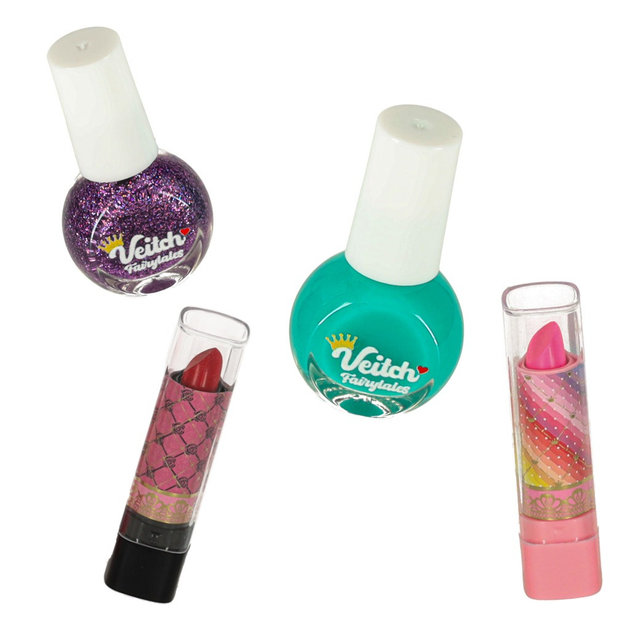 Zestaw kosmetyków KIK do makijażu lakiery kosmetyczka spódniczka 22 elementy KX3050 (5903039767577) - obraz 5