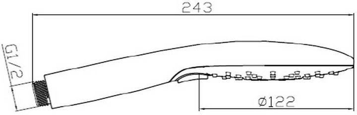 Głowica prysznicowa Disflex Neptune D6040C - obraz 2