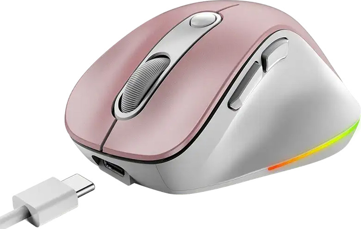 Mysz Genius Ergo 9000S Pro Wireless/Bluetooth Pink (31030039403) - obraz 4