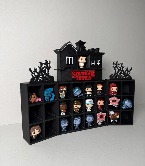 Тематическая Полка Большой Раскладной Дом для Фигурок Stranger Things Kinder Joy Funko Pop Stand / Display / Для 24 Фигурок из Сериала Очень странные дела - изображение 4