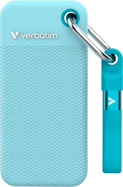 SSD диск Verbatim Pocket SSD 2ТВ USB 3.2 Gen 2 Type-C Blue (23942323259) - зображення 1