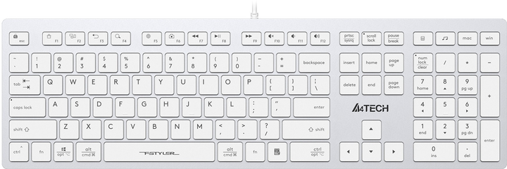 Klawiatura przewodowa A4Tech FX50 USB White (FX50-WH) - obraz 1