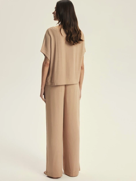 Піжама (футболка + штани) жіноча Esotiq Corenso 43825-84X XL Пісочна (5903972695555) - зображення 2