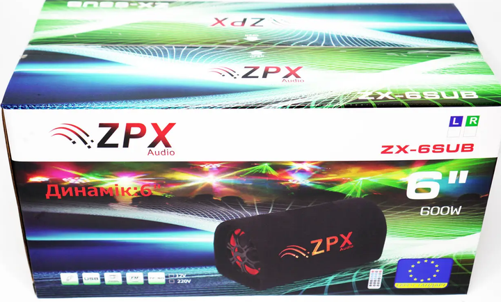 Сабвуфер 6" активний бочка 200W ZPX Bluetooth - зображення 8