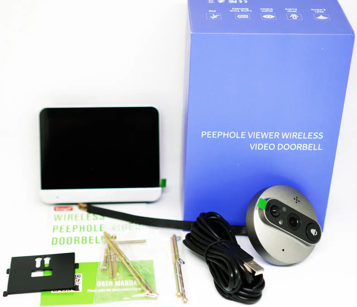 Відеодомофон дверного вічка бездротовий Wi-Fi Tuya Smart Video Doorbell ED-300RA - изображение 10