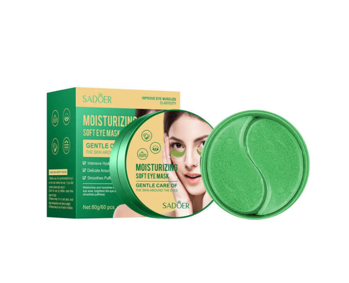Гідрогелеві патчі під очі SADOER Moisturizing Soft зволожувальні 60 шт (6973098893790) - Фото 1 Гідрогелеві патчі під очі SADOER Moisturizing Soft зволожувальні 60 шт (6973098893790) - зображення 1