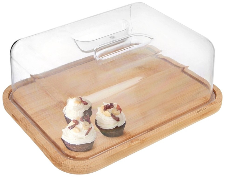 Deska do serwowania Orion drewniana z pokrywką Beżowa 28 x 22 x 11 cm (8592381212339) - obraz 2