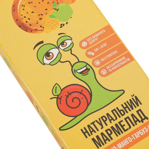 Натуральний мармелад Bob Snail Яблуко-Манго-Гарбуз-Чіа 27 г - зображення 11