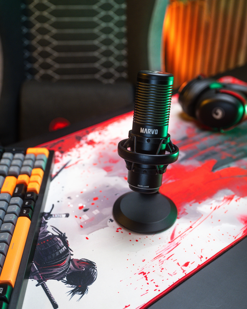 Mikrofon Marvo Blast 60 RGB USB Type-C Black (MIC-07 BK) - obraz 13