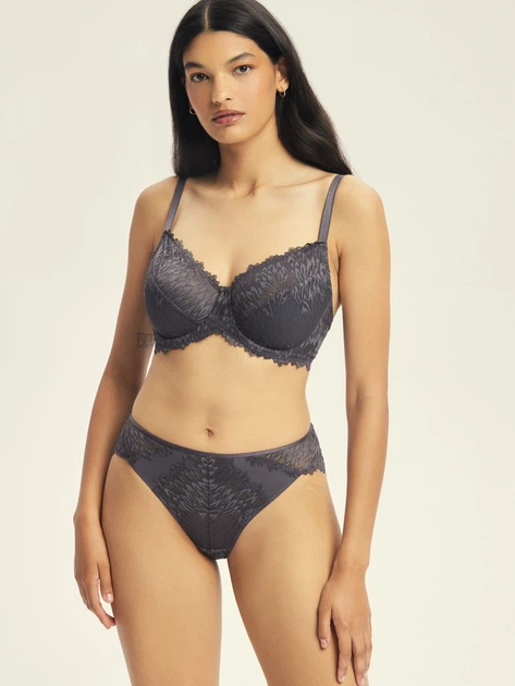 Бюстгальтер з кісточками мереживний Esotiq Ofiel 44216-90X 70E Сірий (5903972701645) - зображення 3