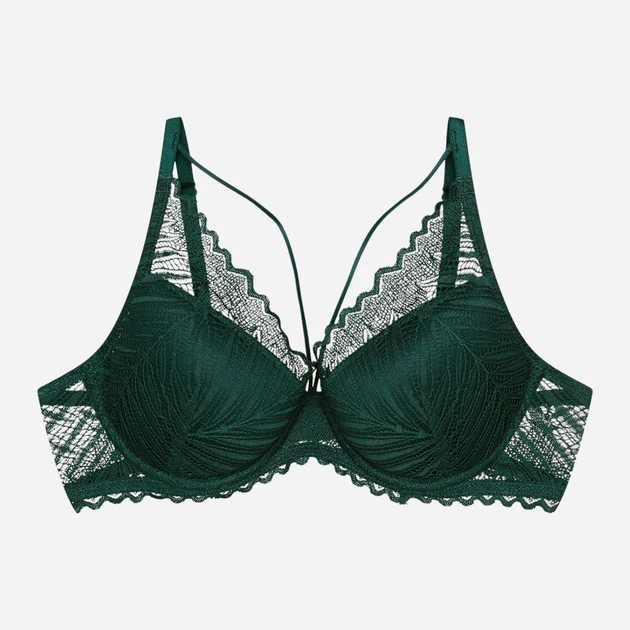 Бюстгальтер Push-up з кісточками мереживний Esotiq Onika 44220-67X 70E Зелений (5903972666746) - зображення 7