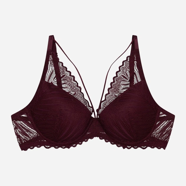 Бюстгальтер Push-up з кісточками мереживний Esotiq Onika 44220-93X 85B Бордовий (5903972666890) - зображення 7