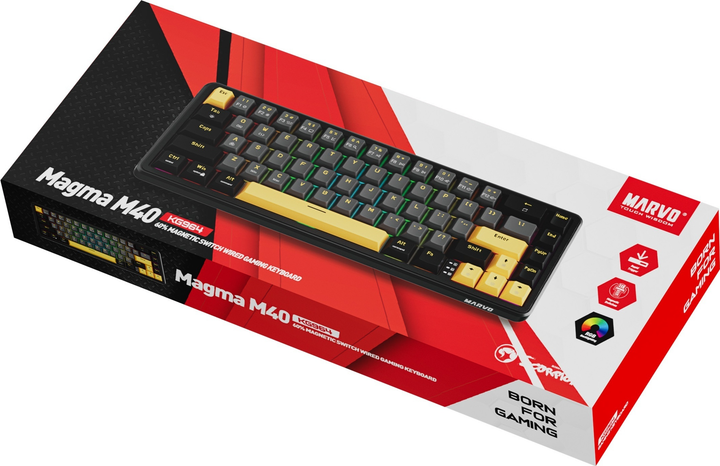 Klawiatura przewodowa Marvo KG964 Magma M40 USB Black (6932391938454) - obraz 11