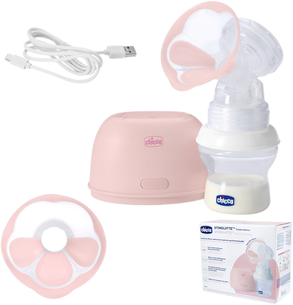 Молоковідсмоктувач електричний Chicco Stimolatte рожевий (8058664175901) - зображення 5