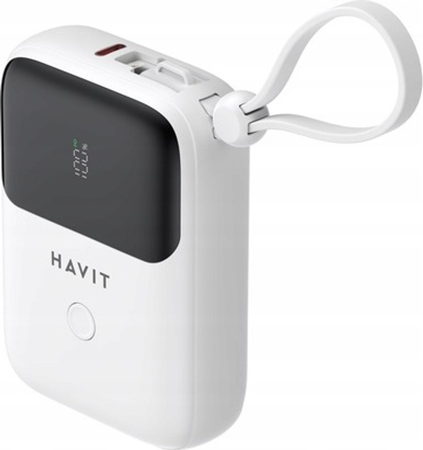 Powerbank Havit PB5215 10000mAh 22.5W White (6939119067298) - obraz 3