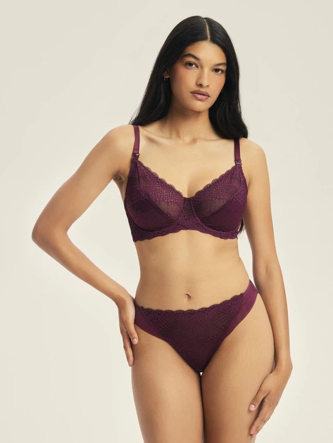 Бюстгальтер для годування Esotiq Caris 43657-93X 70G Бордовий (5903972664469) - зображення 3