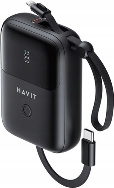 Powerbank Havit PB5215 10000mAh 22.5W Black (6939119067045) - obraz 3