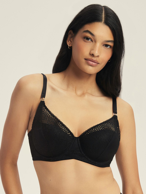 Biustonosz damski usztywniany Esotiq Marvela 43608-99X 70G Czarny (5903972636534) - obraz 1