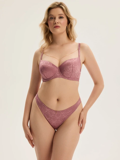 Трусики бразиліана жіночі Esotiq Charm 43985-39X S Рожеві (5903972671863) - зображення 3