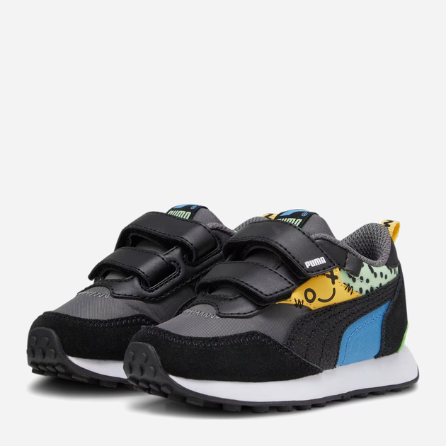 Sneakersy chłopięce na rzepy Puma 392587-02 25 Czarne (4065454935908) (955555906538267) - Outlet - obraz 2