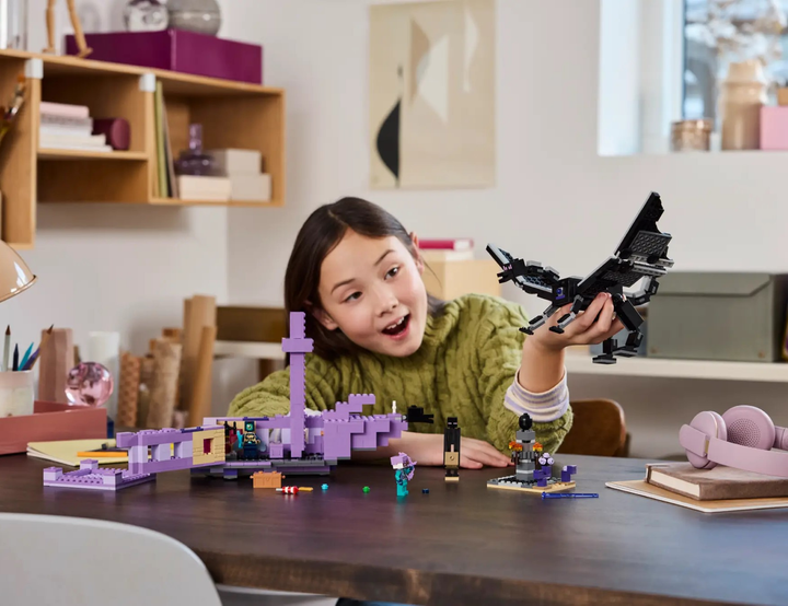 Zestaw klocków LEGO Minecraft Smok Kresu i statek Kresu 657 elementów (21264) (955555911344305) - Outlet - obraz 10