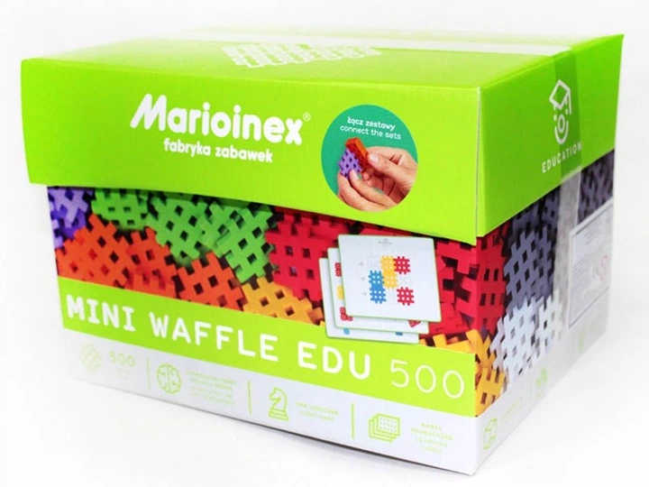 Klocki konstrukcyjne Marioinex Mini Wafle EDU 500 elementów (5903033902431) (955555909849380) - Outlet - obraz 2