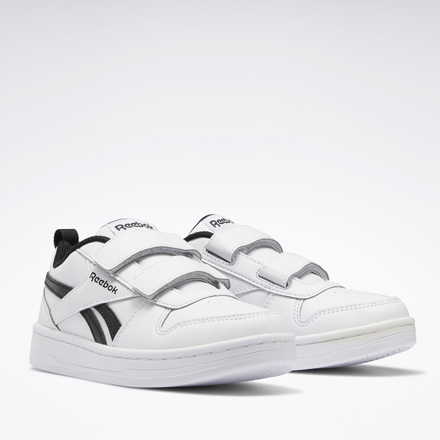 Sneakersy chłopięce na rzepy Reebok Royal Prime 2 100039111 32 Białe z Czarnym (4064046210560) (955555906501372) - Outlet - obraz 2