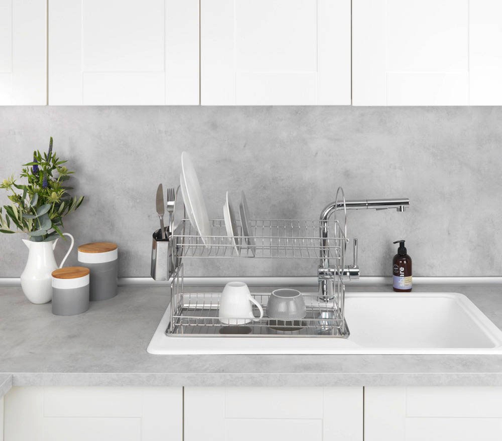 Сушарка для посуду Wenko дворівнева з нержавіючої сталі (4008838232903) (955555912396833) - Уцінка - зображення 3