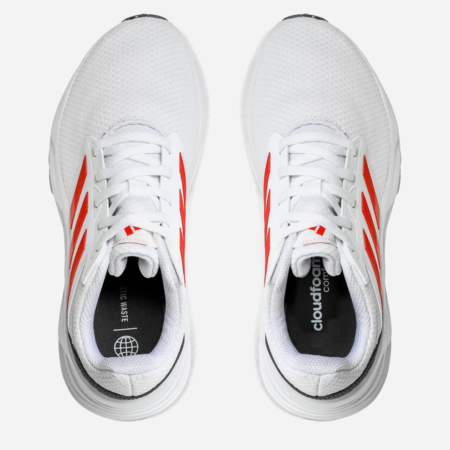 Чоловічі кросівки для бігу adidas Galaxy 6 HP2428 44 (9.5UK) 28 см Білі (4066748603923) (955555901067080) - Уцінка - зображення 4