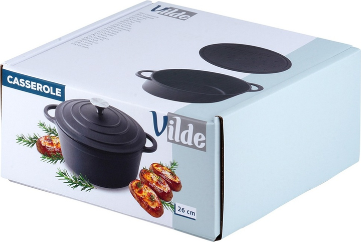Каструля чавунна Vilde Cast Line з кришкою 5 л (5904316487850) - зображення 4