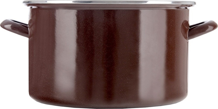 Каструля емальована Orion Brown Коричнева 8 л (8592381213039) - зображення 2