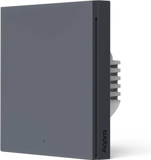 Przełącznik Aqara Smart Wall Switch H1 pojedynczy z przewodem neutralnym Szary (WS-EUK03-G) - obraz 2