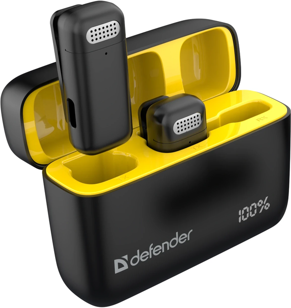 Mikrofon krawatowy Defender Talky-139 Type-C Black (4745090829105) - obraz 3