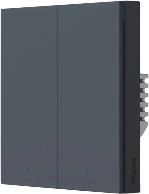 Przełącznik Aqara Smart Wall Switch H1 podwójny z przewodem neutralnym Szary (WS-EUK04-G) - obraz 3