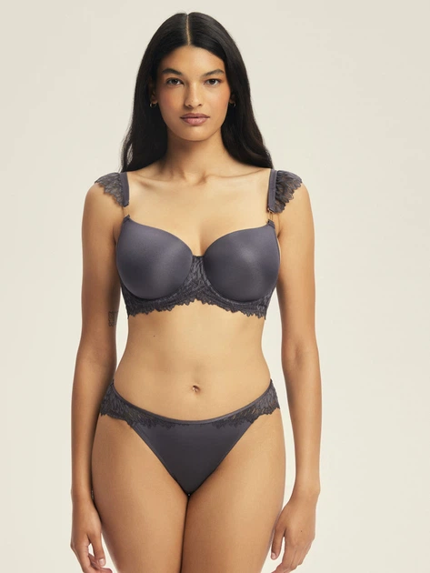 Бюстгальтер Push-up з кісточками Esotiq Ofiel 44215-90X 65F Сірий (5903972665923) - зображення 3