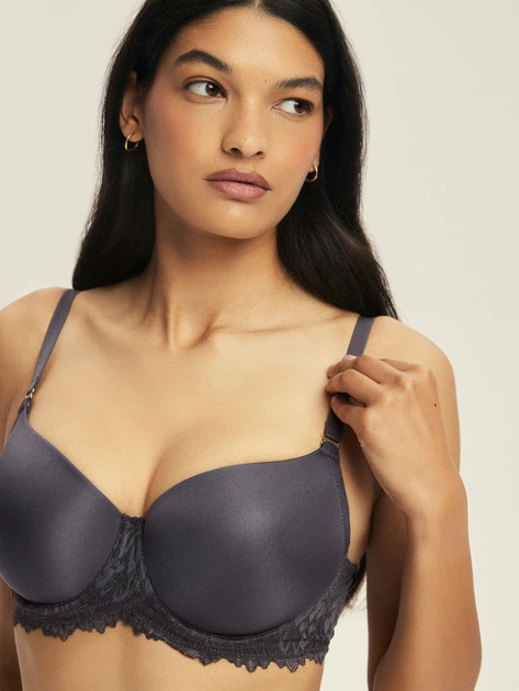 Бюстгальтер Push-up з кісточками Esotiq Ofiel 44215-90X 70G Сірий (5903972665909) - зображення 5