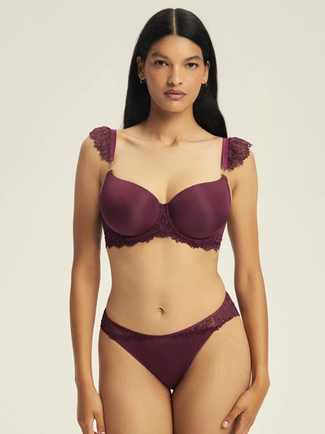 Бюстгальтер Push-up з кісточками Esotiq Ofiel 44215-93X 90C Бордовий (5903972665701) - зображення 3