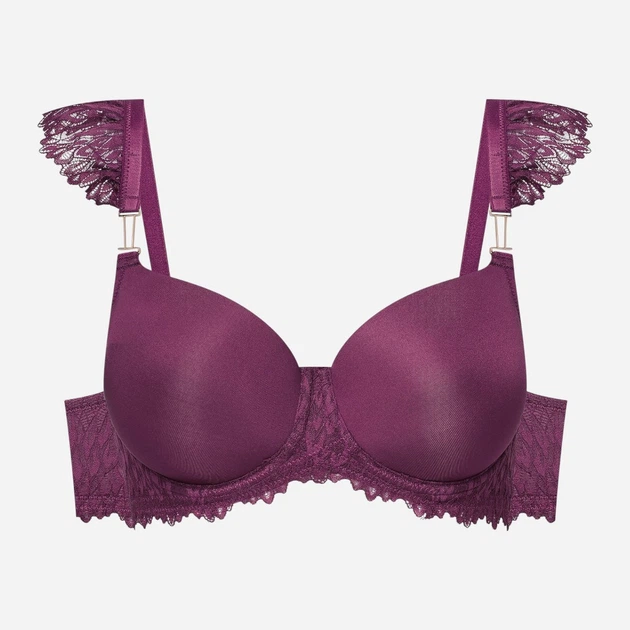 Бюстгальтер Push-up з кісточками Esotiq Ofiel 44215-93X 75D Бордовий (5903972665602) - зображення 6