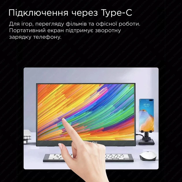 Монитор портативный Anmite 16" A160W03 - Фото 4 Монитор портативный Anmite 16" A160W03 - изображение 4