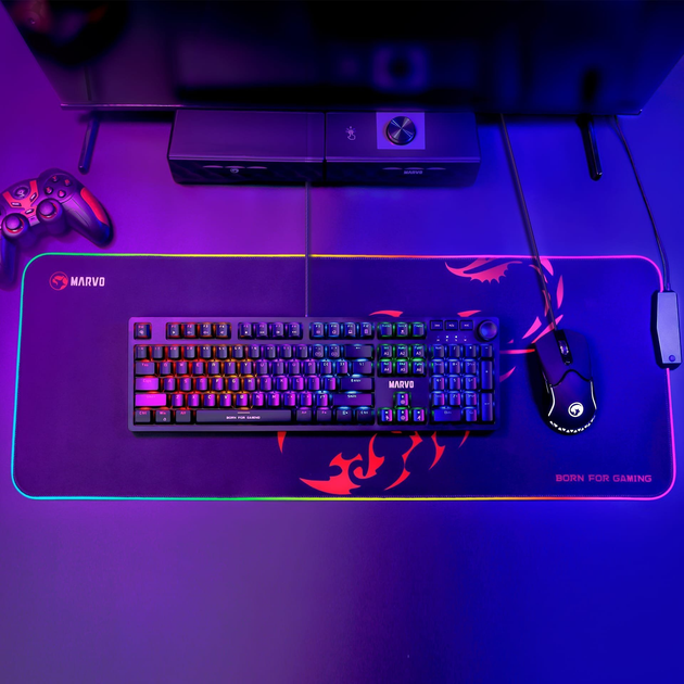 Podkładka gamingowa Marvo SCORP XL Speed (6932391924778) - obraz 7