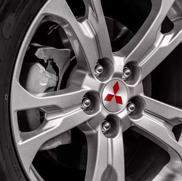Колпачки (заглушки) в диски MITSUBISHI (Митцубиси) 58 мм Серый Красный лого CountryMan - изображение 6