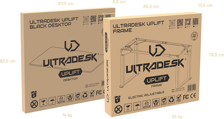 Biurko gamingowe ULTRADESK Uplift V2 Black (UDESK-UP-BBDE) - obraz 19